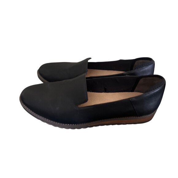 Dr. Scholls Womens Black Almond Toe Slip-On Loafers Size 10M - Picture 1 of 8